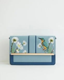 Embroidered Kingfisher Blue Cross Body Bag 11 Embroidered Kingfisher Blue Cross Body Bag -Jewellery Store 0cea41c2 599f 410b ad07 348f1604ead6