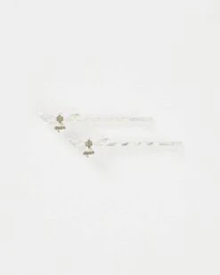 Silver Pave Bee Hair Slides