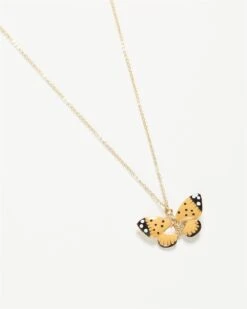 Fable Enamel Butterfly Long Necklace