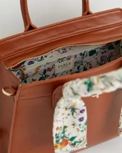 Botanical Pumpkin Tote- Tan -Jewellery Store botanical pumpkin tote tan by fable england 40436599947508
