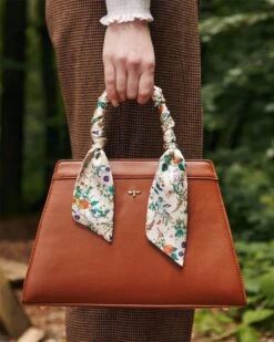 Botanical Pumpkin Tote- Tan -Jewellery Store botanical pumpkin tote tan by fable england 40436600078580