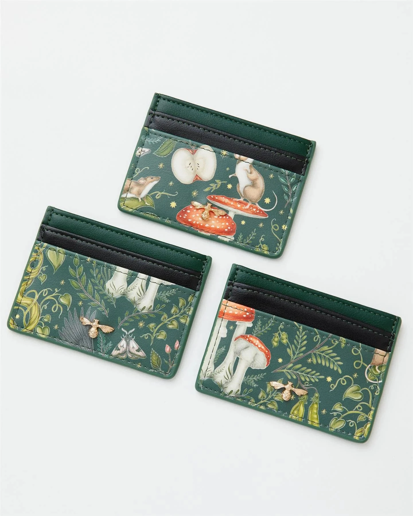Catherine Rowe Into The Woods Card Holder - Green 3 Catherine Rowe Into The Woods Card Holder - Green - Image 3