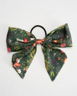 Catherine Rowe Into The Woods Oversized Hairbow - Green