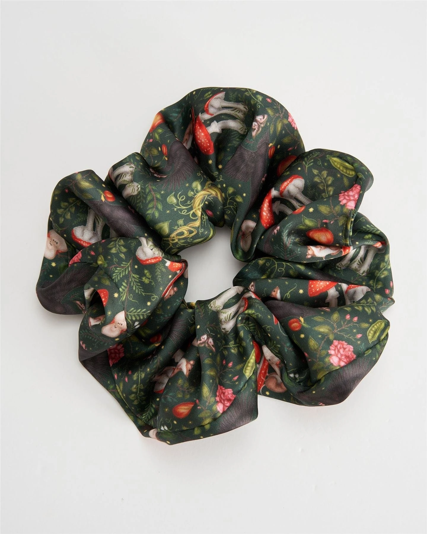 Catherine Rowe Into The Woods Oversized Scrunchie - Green 1 Catherine Rowe Into The Woods Oversized Scrunchie - Green