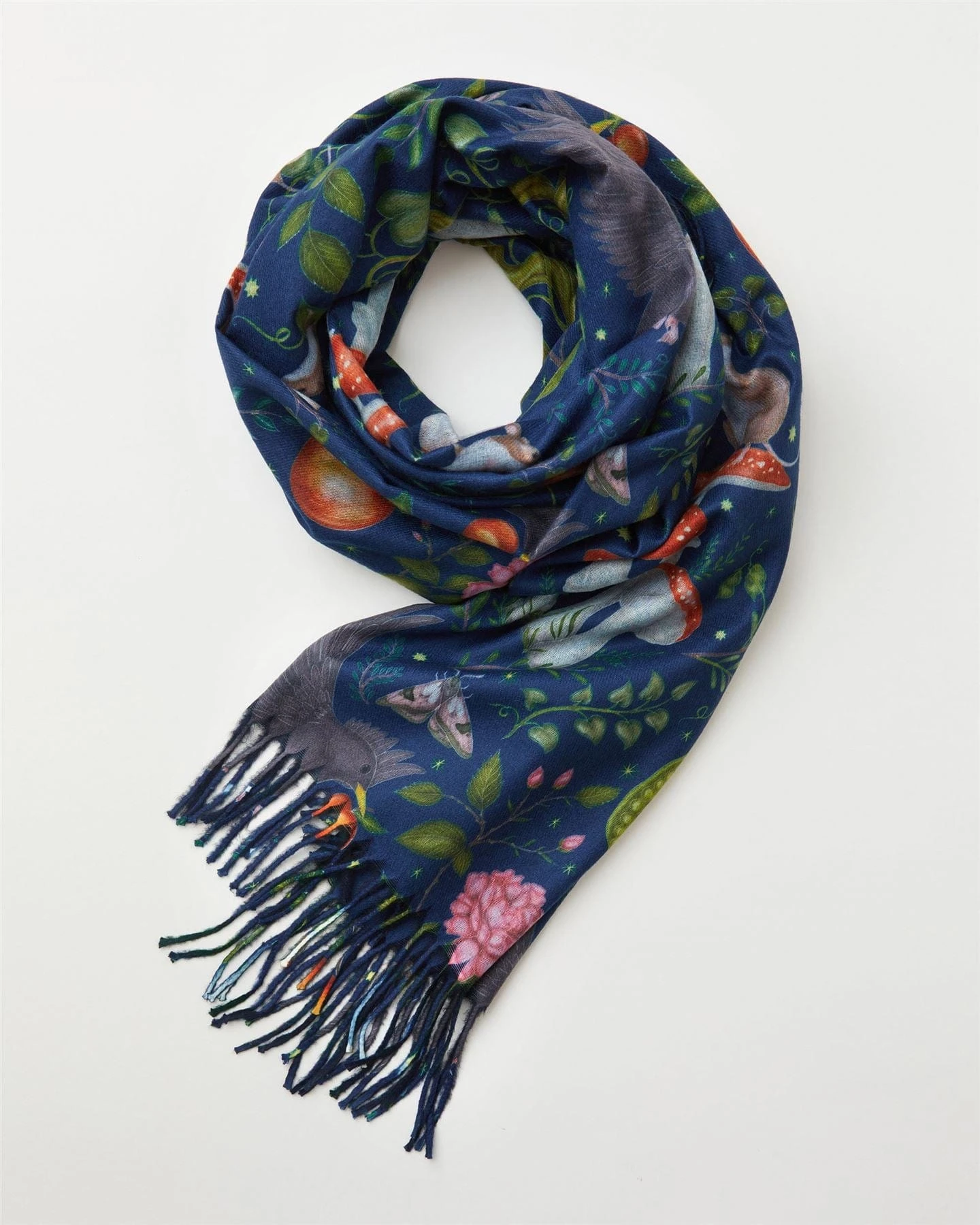 Catherine Rowe Into The Woods Scarf - Blue 1 Catherine Rowe Into The Woods Scarf - Blue