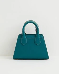 Catherine Rowe Into The Woods Small Tote - Teal -Jewellery Store catherine rowe into the woods small tote teal by fable england 40296571011316