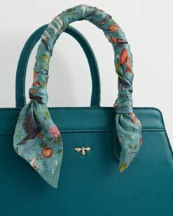 Catherine Rowe Into The Woods Tote - Teal 12 Catherine Rowe Into The Woods Tote - Teal -Jewellery Store catherine rowe into the woods tote teal by fable england 40296570814708