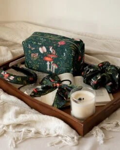 Catherine Rowe Into The Woods Travel Pouch - Green -Jewellery Store catherine rowe into the woods travel pouch green by fable england 40468691615988