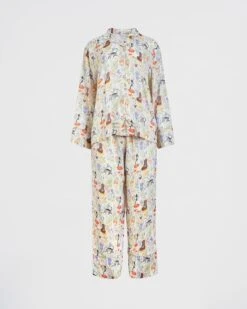 Catherine Rowe Pet Portraits Long Pyjamas - Margarita Green -Jewellery Store catherine rowe pet portraits long pyjamas margarita green by fable england 40929652474100