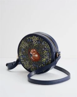 Chloe Giordani Dormouse Embroidered Round Saddle Bag - Navy 9 Chloe Giordani Dormouse Embroidered Round Saddle Bag - Navy -Jewellery Store chloe giordani dormouse embroidered round saddle bag navy by fable england 39016776335604