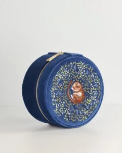 Chloe Giordani Dormouse Jewellery Box - Navy