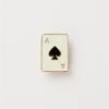 Enamel Ace Of Spades Brooch