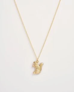 Enamel Cheeky Squirrel Short Necklace -Jewellery Store enamel cheeky squirrel short necklace by fable england 40872621703412