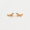 Enamel Corgi Earrings