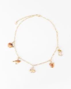 Enamel Fawn Charm -Jewellery Store enamel fawn charm by fable england 31574471278756