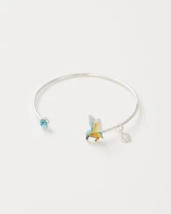 Enamel Kingfisher Bangle
