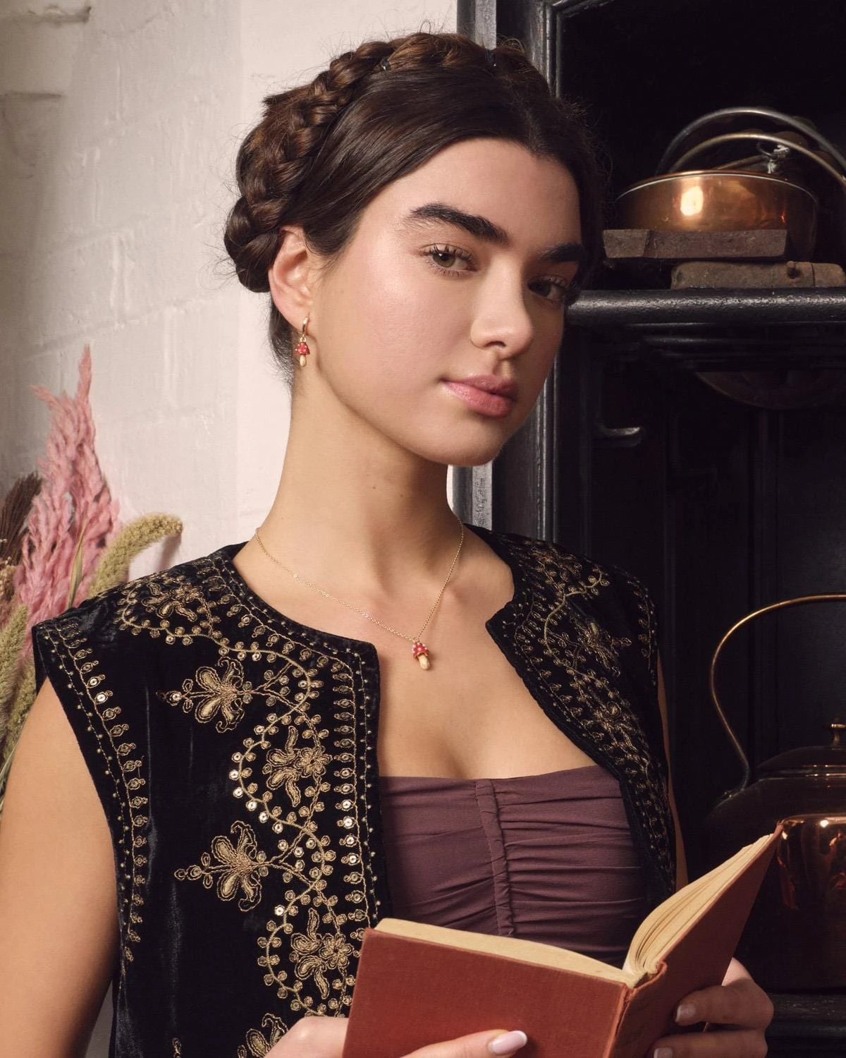 Enamel Mushroom Necklace 2 Enamel Mushroom Necklace - Image 2