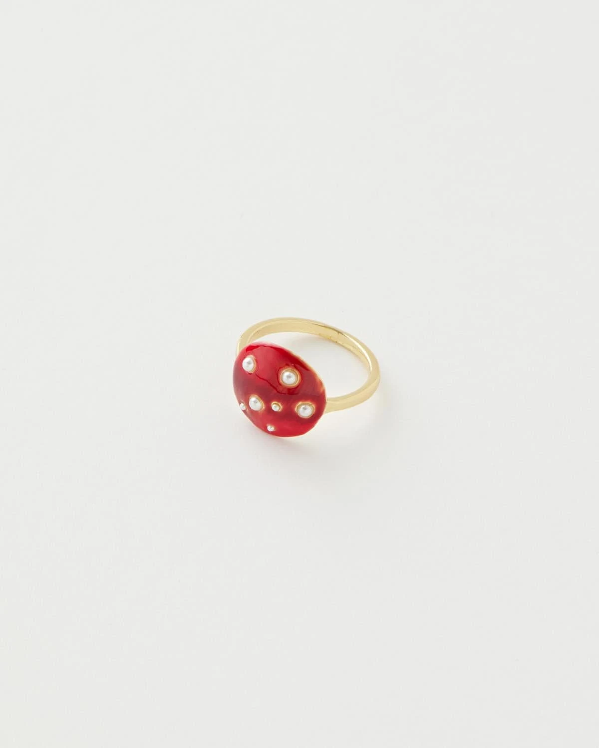 Enamel Mushroom Ring 2 Enamel Mushroom Ring - Image 2