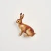 Enamel Rabbit Brooch