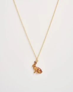Enamel Rabbit Short Necklace -Jewellery Store enamel rabbit short necklace by fable england 40872620359924