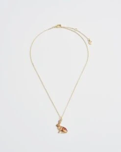 Enamel Rabbit Short Necklace -Jewellery Store enamel rabbit short necklace by fable england 41314542518516