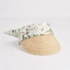 Meadow Creature Ivory Raffia Visor