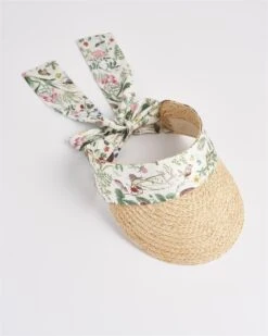 Meadow Creature Ivory Raffia Visor -Jewellery Store meadow creature ivory raffia visor by fable england 40872677474548