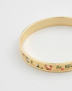 Meadow Creature Printed Bangle Yellow -Jewellery Store meadow creature printed bangle yellow by fable england 40877263126772