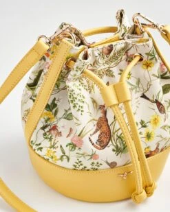 Meadow Creatures Bucket Bag - Yellow 10 Meadow Creatures Bucket Bag - Yellow -Jewellery Store meadow creatures bucket bag yellow by fable england 40872629764340