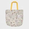 Meadow Creatures Folding Nylon Tote Bag - Ivory