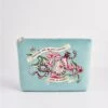 Midsummer Dream Love Potion Embroidered Teal Velvet Pouch
