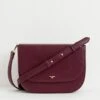 Nina Messenger Handbag - Burgundy
