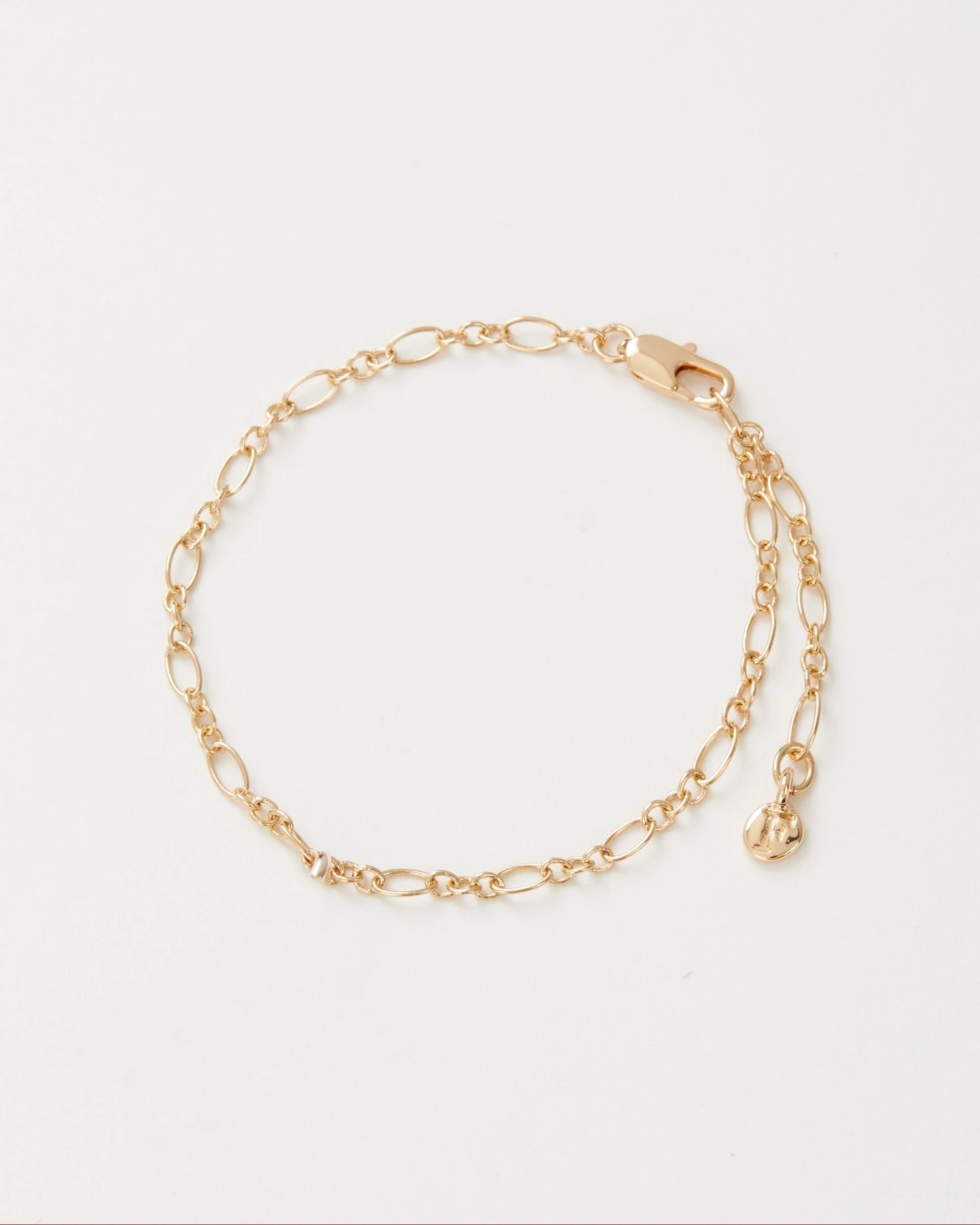 Oval Figaro Chain Bracelet 1 Oval Figaro Chain Bracelet