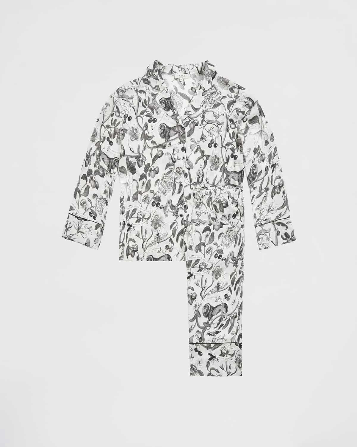 Tree Of Life Monochrome Long Pyjamas 1 Tree Of Life Monochrome Long Pyjamas