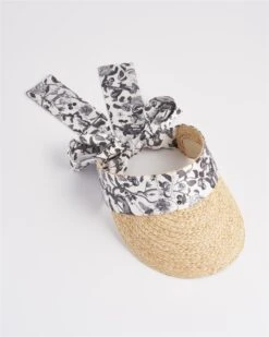Tree Of Life Monochrome Raffia Visor -Jewellery Store tree of life monochrome raffia visor by fable england 40872676524276