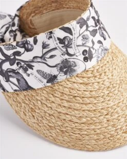 Tree Of Life Monochrome Raffia Visor -Jewellery Store tree of life monochrome raffia visor by fable england 40872676884724