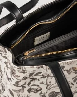 Tree Of Life Monochrome Small Tote - Black/White 12 Tree Of Life Monochrome Small Tote - Black/White -Jewellery Store tree of life monochrome small tote black white by fable england 40690260705524