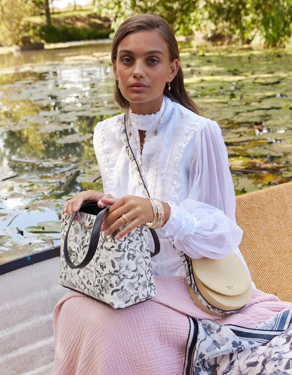 Tree Of Life Monochrome Small Tote - Black/White 2 Tree Of Life Monochrome Small Tote - Black/White - Image 2