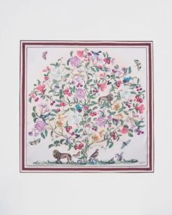 Tree Of Life Narrative Silk Square Scarf -Jewellery Store tree of life narrative silk square scarf by fable england 41043638288628