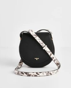 Tree Of Life Saddle Bag - Black