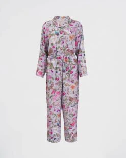 Tree Of Life Vintage Blue Long Pyjamas -Jewellery Store tree of life vintage blue long pyjamas by fable england 40726472818932
